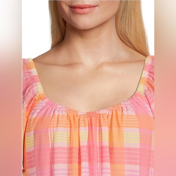 Time and Tru Women's Flutter Sleeve Tiered Dress. Sz, XL - Picture 4 of 11